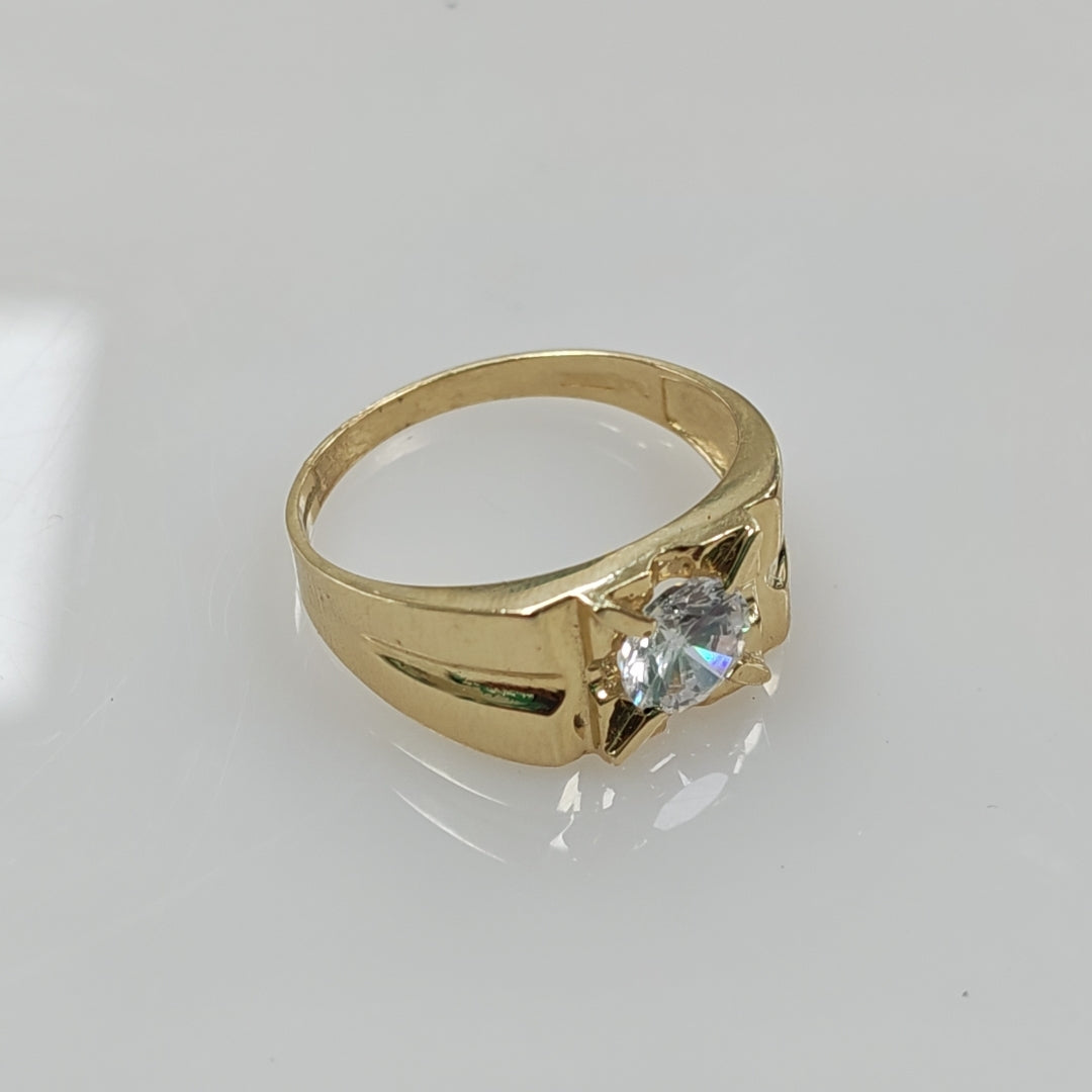 ANILLO CON CIRCONIA 14K 12 TALLA 4.4 GR ACB 32 (NUEVO)