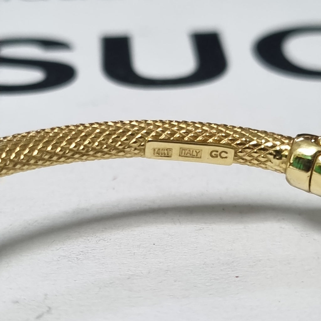 PULSERA RIGIDA ORO 14 K 4.7 GRMS (SEMINUEVO)