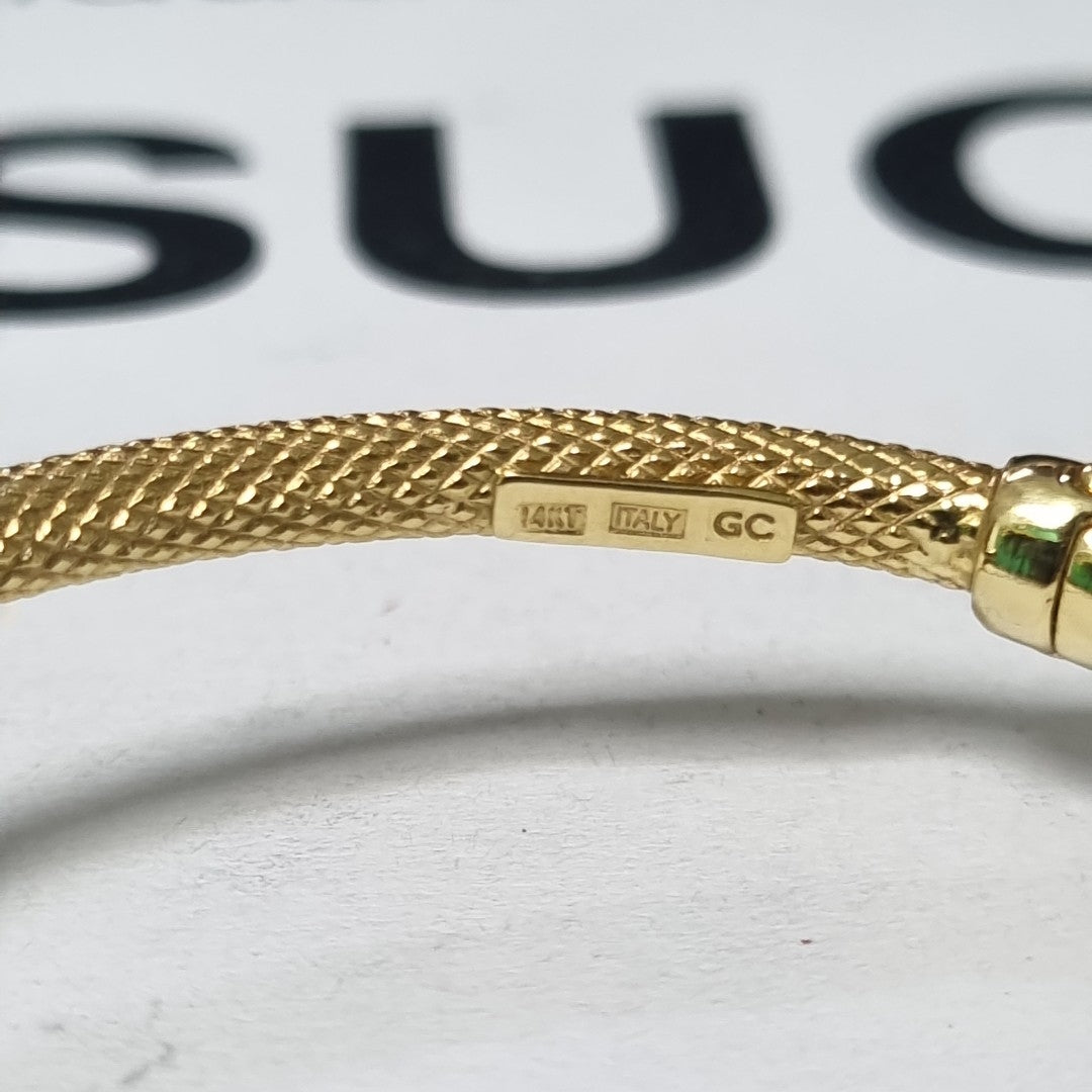 PULSERA RIGIDA ORO 14 K 4.7 GRMS (SEMINUEVO)