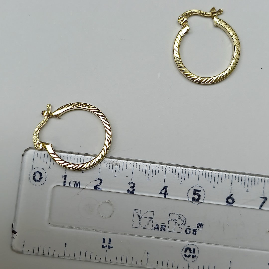 ARETES ARRACADAS ASTRIADAS 14K 1.4 GR ER 73 (NUEVO)