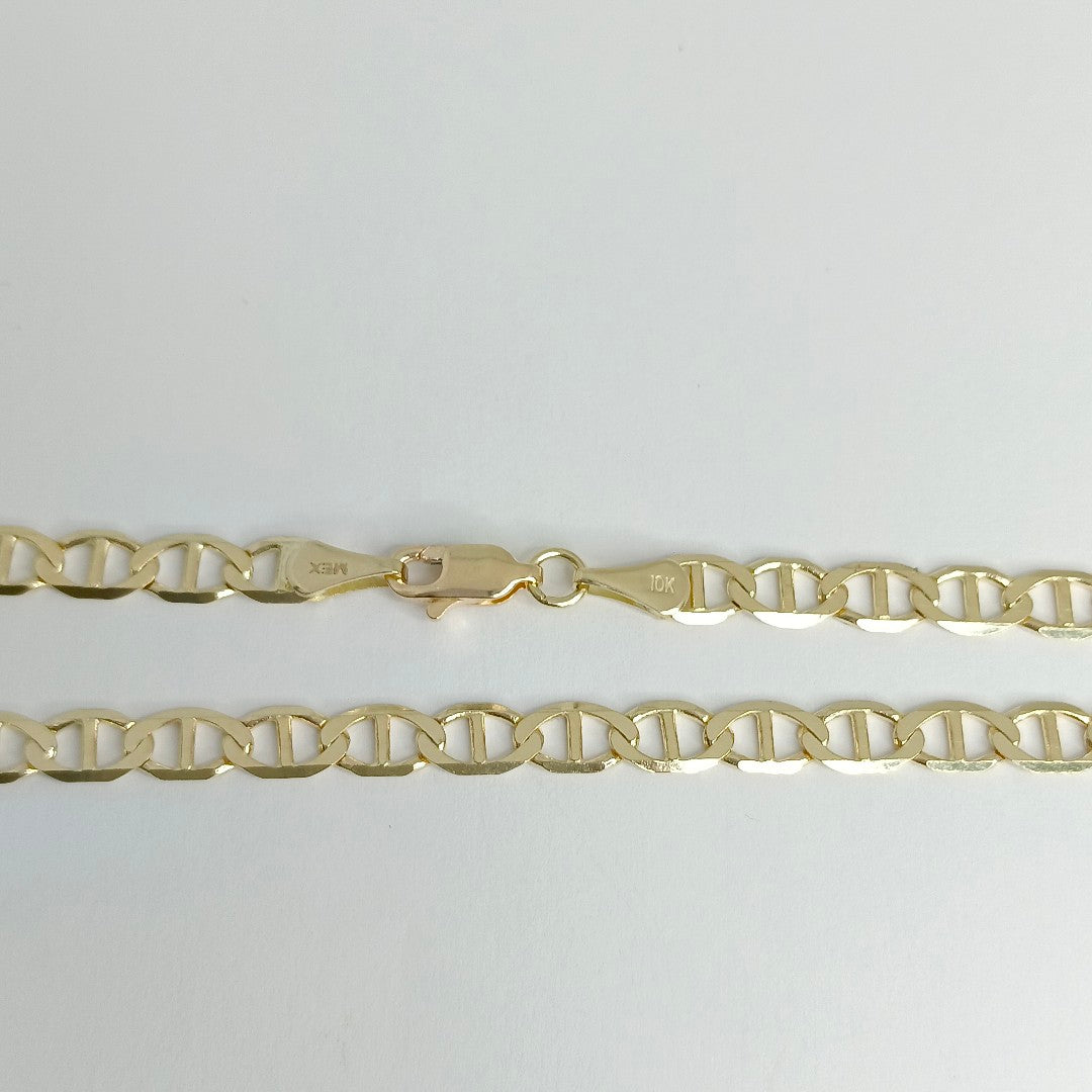 CADENA TEJIDO GUCHI 10K 55CM 11.8GR PLANA100 (NUEVO)