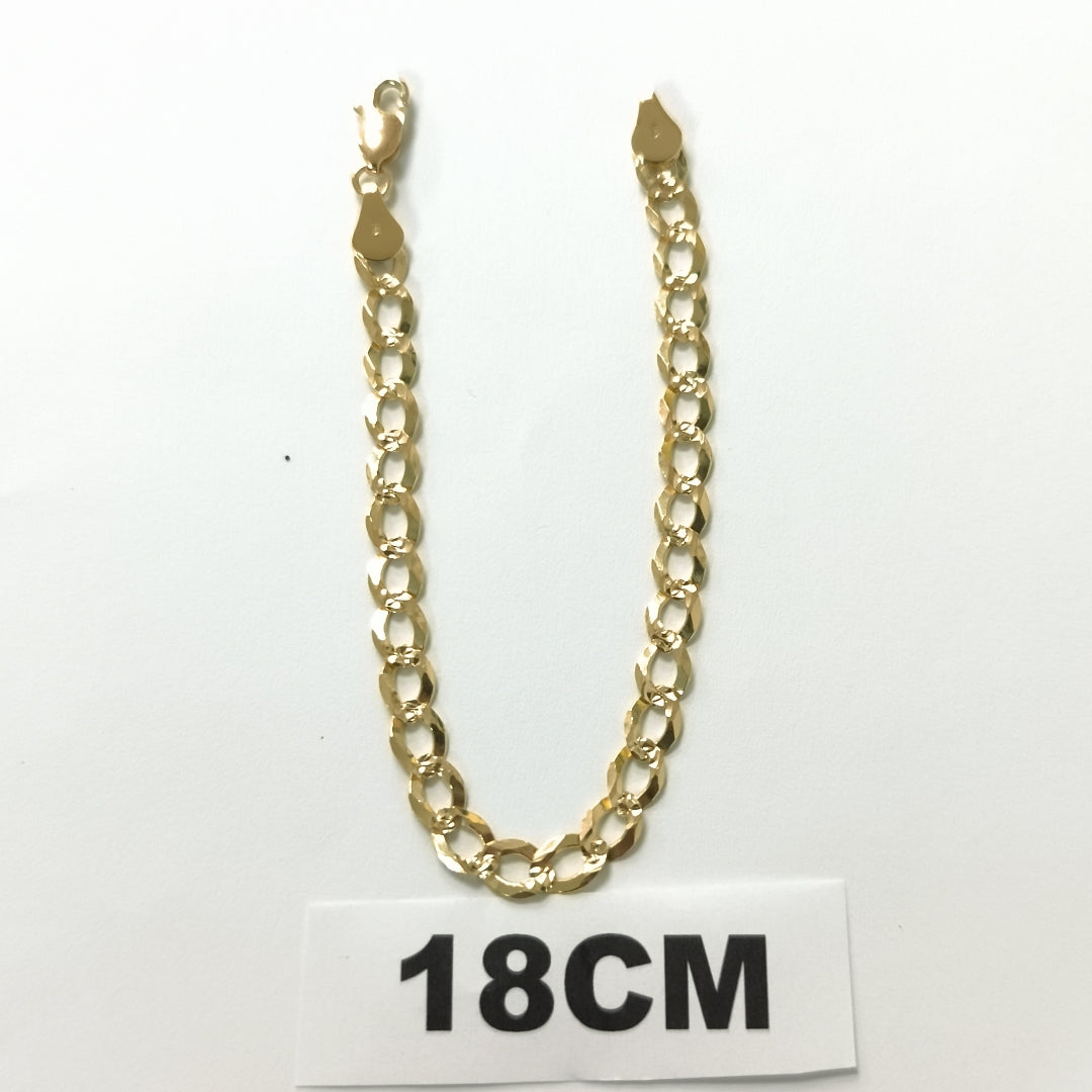 PULSERA BARBADA 14K 18 CM 5.2 GR CPAP10018CM (NUEVO)