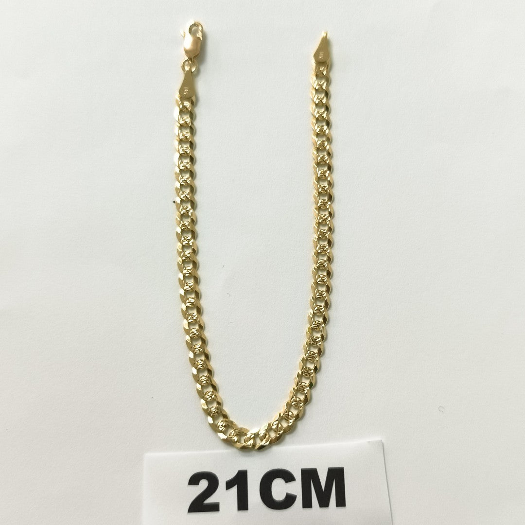 PULSERA BARBADA 14K 21 CM 7.4 GR CPP10021CM (NUEVO)