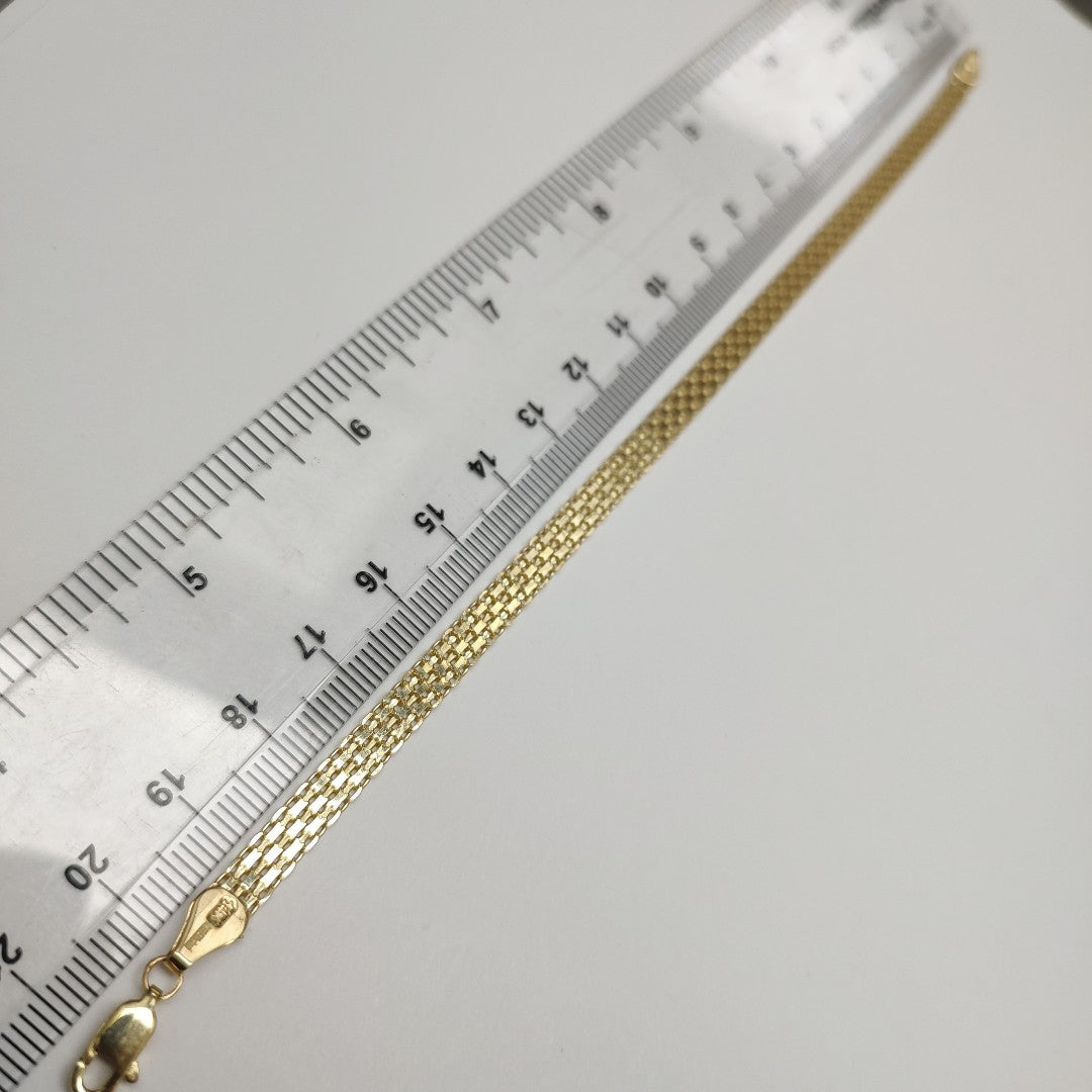 PULSERA ESPECIAL 14K 21 CM 5.1 GR (NUEVO)