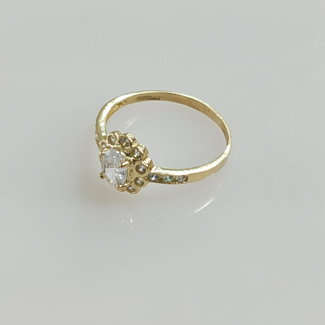 ANILLITO CON CIRCONIAS 14K 7 TALLA 1.6 GR ADP 60 (NUEVO)