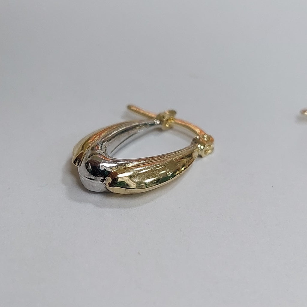 ARETES ARRACADAS COMBINADA 14K 1.7 GR AC 58 (NUEVO)