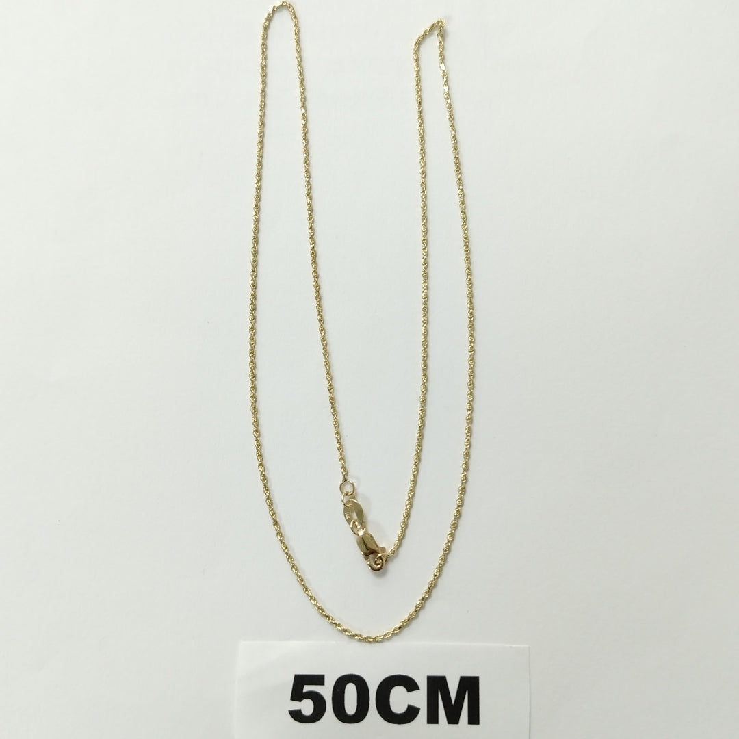 CADENA TORZAL 14K 50 CM 2.7 GR TDO025 (NUEVO)