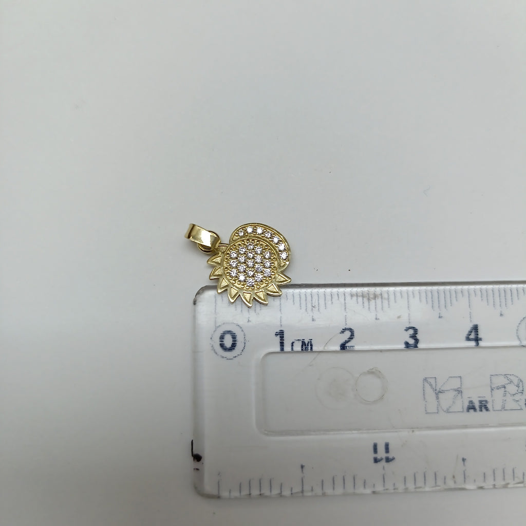 DIJE ECLIPSE CON CIRCONIAS 14K 1.2 GR DDR 106 (NUEVO)