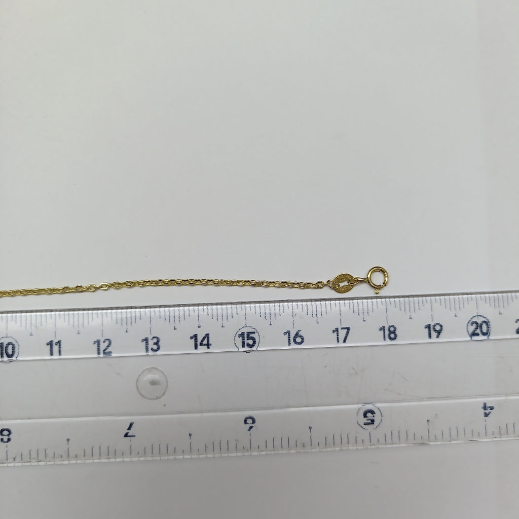 PULSERA TEJIDO ESPECIAL C FLOR 14K 18 CM 1.4 GR PTR45 (NUEVO)