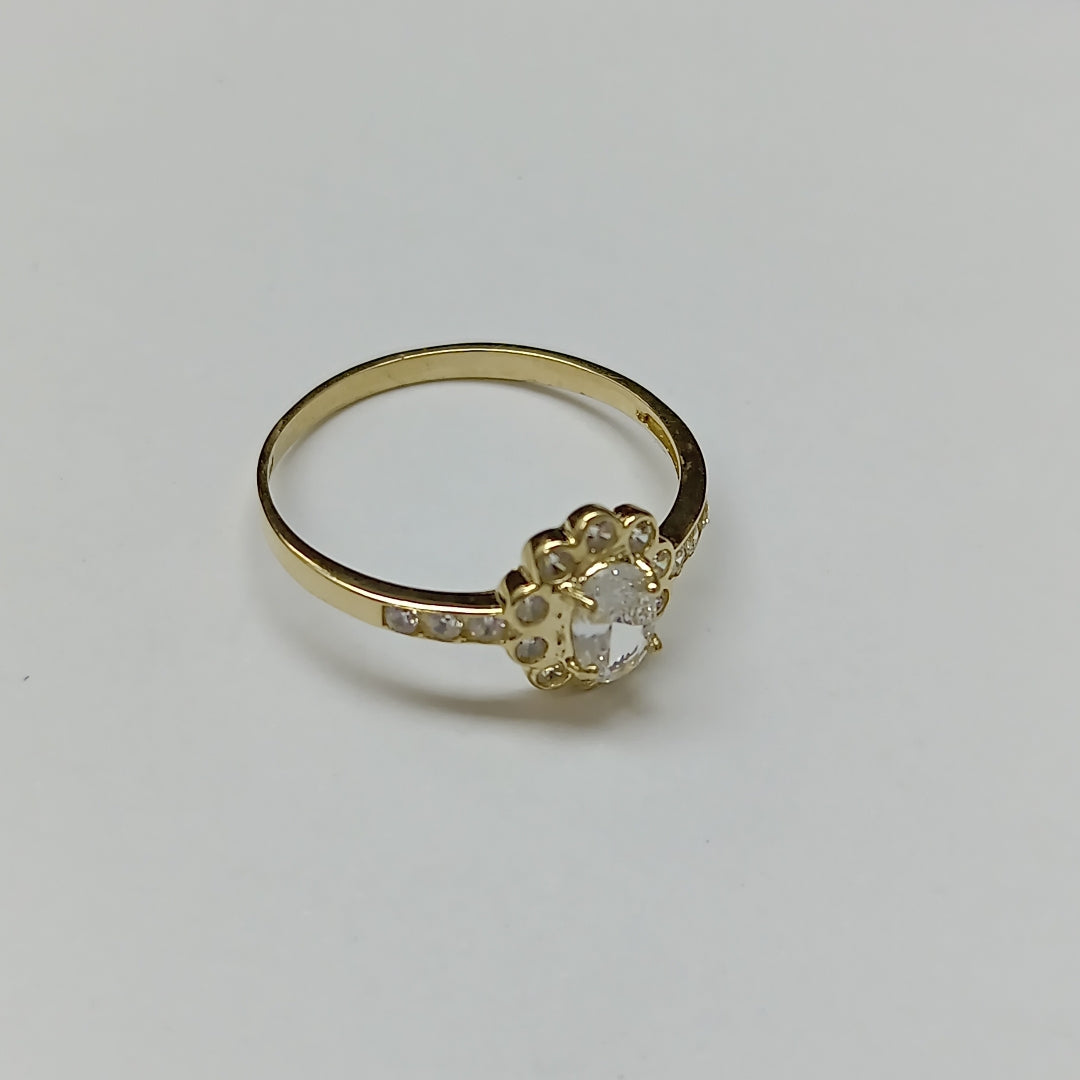 ANILLITO CON CIRCONIAS 14K 8 TALLA 1.6 GR ADP 60 (NUEVO)