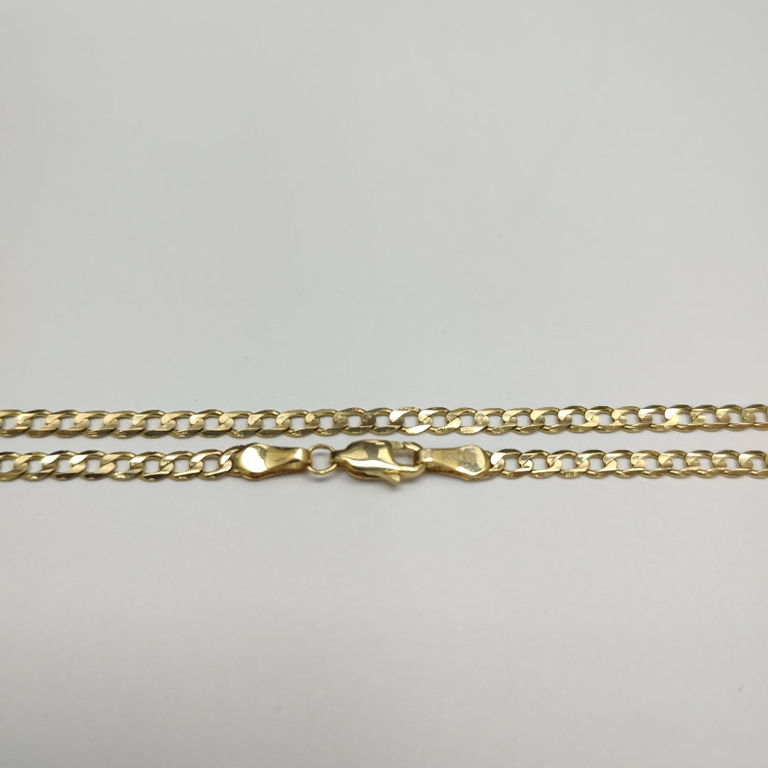 CADENA TEJIDO BARBADA 14K 60 CM 8.8 GR (NUEVO)