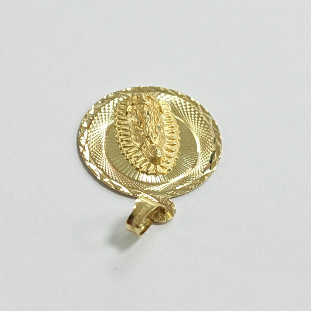 DIJE MEDALLA RELIGIOSA 14K 0.8 GR MR 6 (NUEVO)