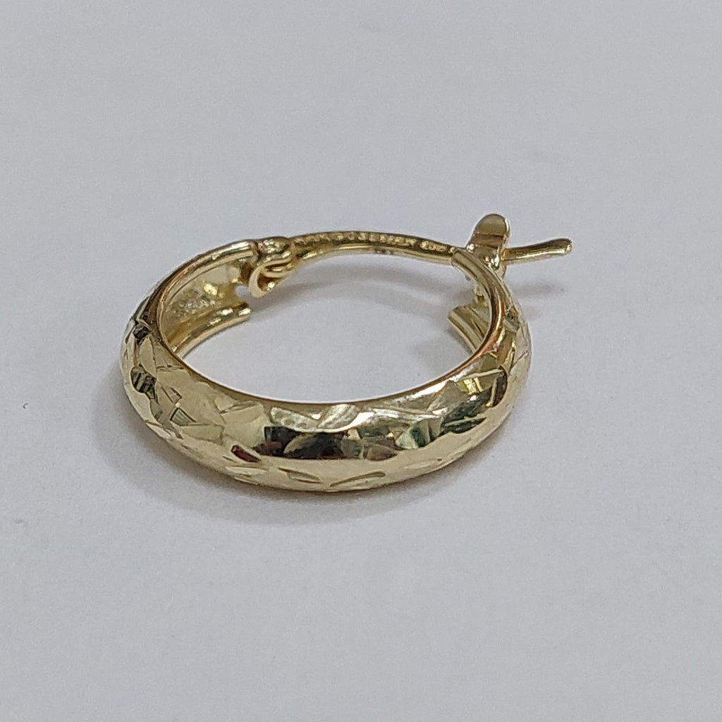 ARETES ARRACADAS FACETADAS 14K 2.2 GR 02107F0 (NUEVO)
