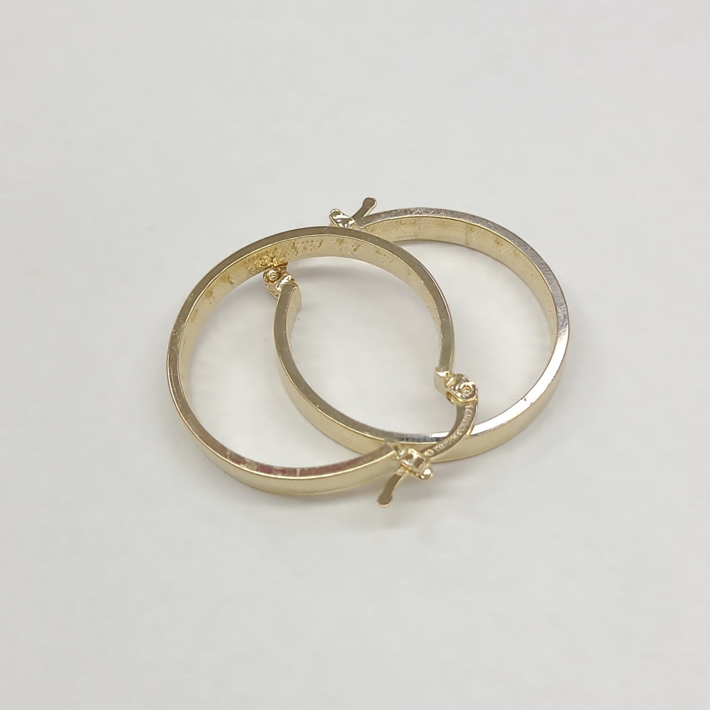 ARETES ARRACADAS CON NUMEROS ROMANOS 14K 2.8 GR ETT 01 (NUEVO)