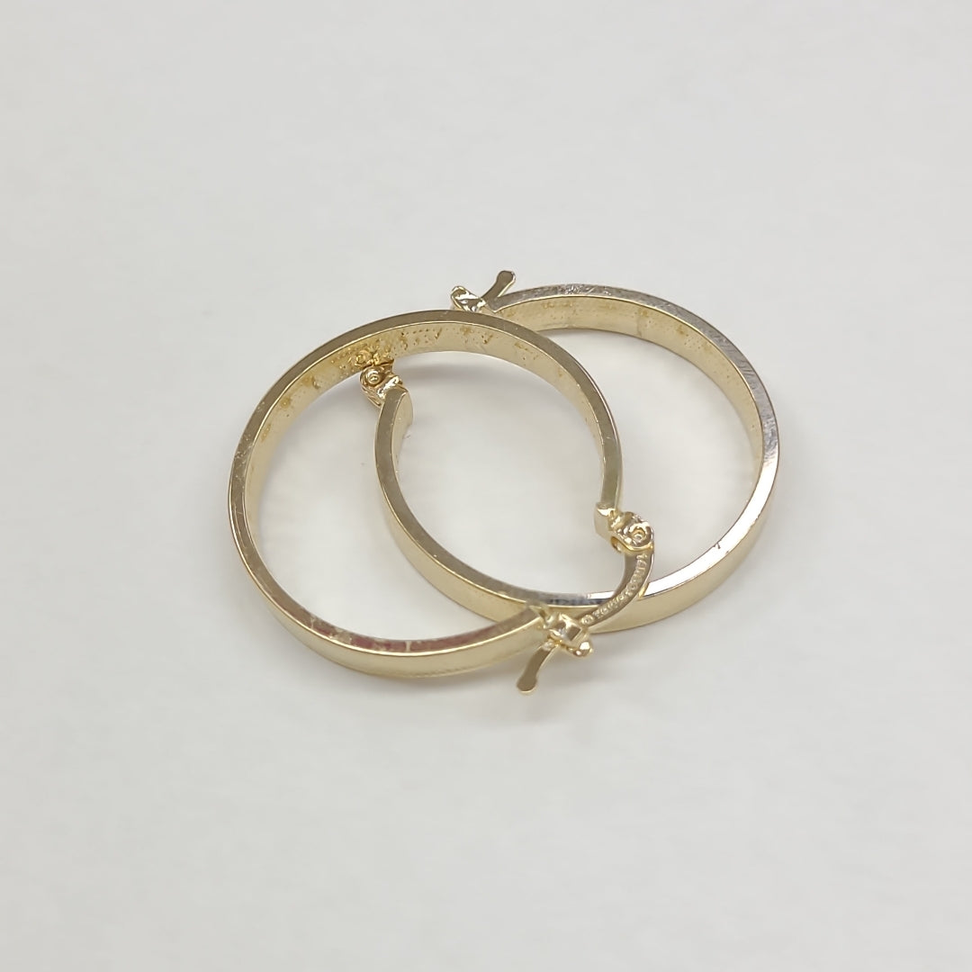 ARETES ARRACADAS CON NUMEROS ROMANOS 14K 2.8 GR ETT 01 (NUEVO)