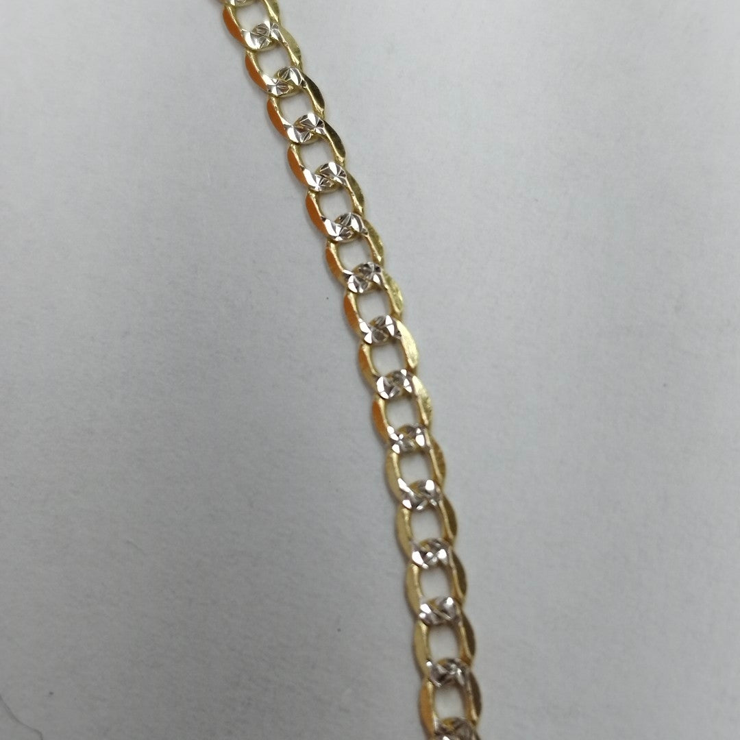 PULSERAS DAMA BARBADA DIAMANTADA ORO 14K 1.5 (NUEVO)