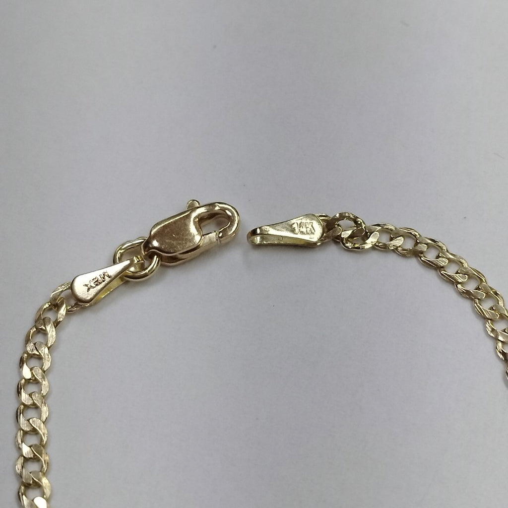 PULSERA BARBADA 14K 18 CM 2.1 GR BP075 (NUEVO)