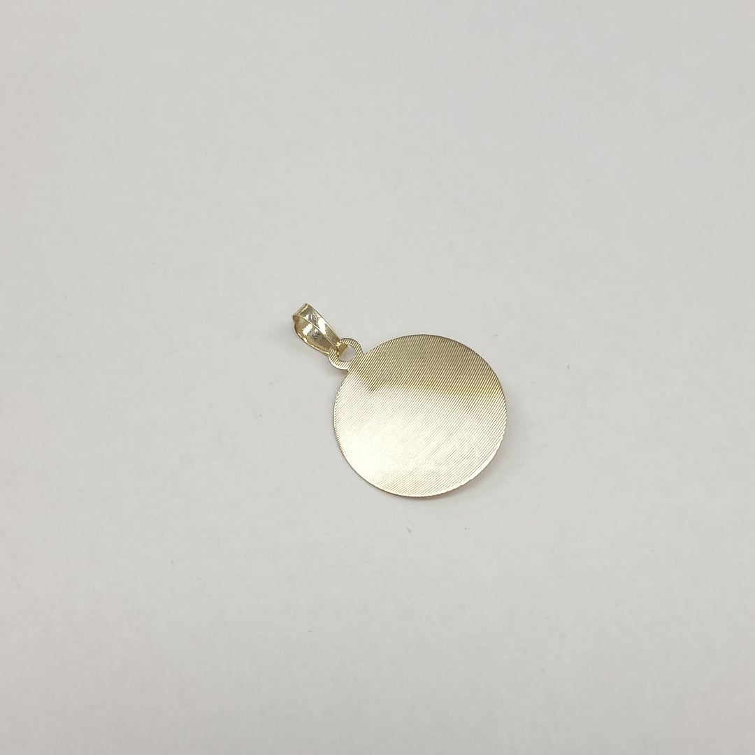 DIJE MEDALLA RELIGIOSA 14K 0.8 GR MR 6 (NUEVO)