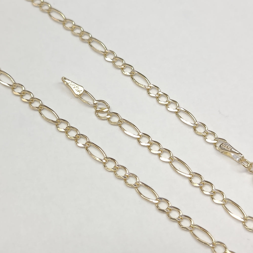 CADENA TEJIDO 3X1 10K 55CM 4GR FIGAROROMBO060 (NUEVO)