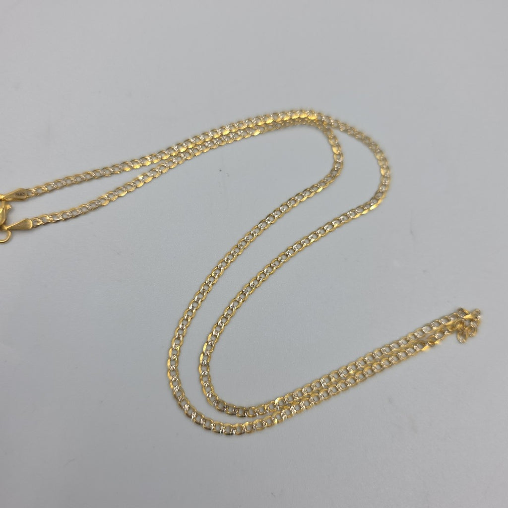 CADENA TEJIDO BARBADA 14K 50CM 4.8GR BPR060 (NUEVO)