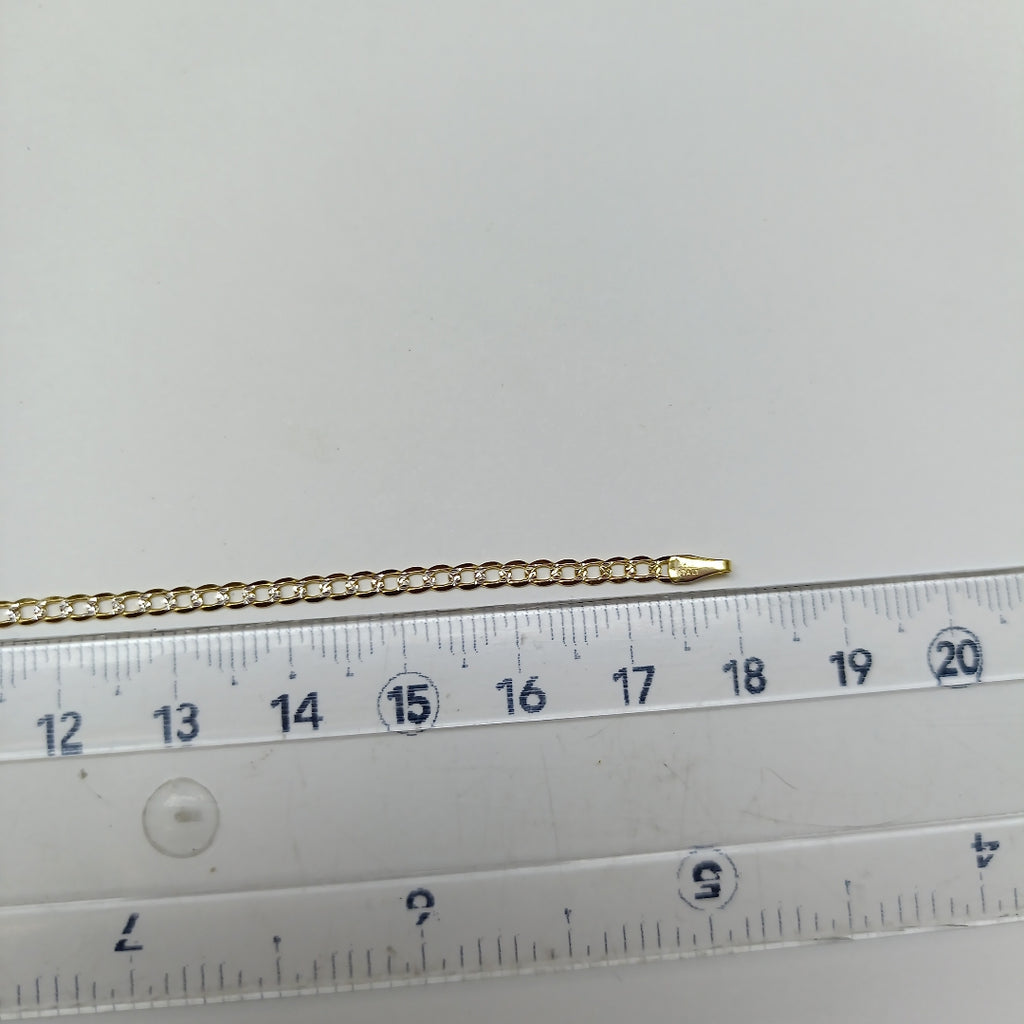 PULSERAS DAMA BARBADA DIAMANTADA ORO 14K 1.5 (NUEVO)