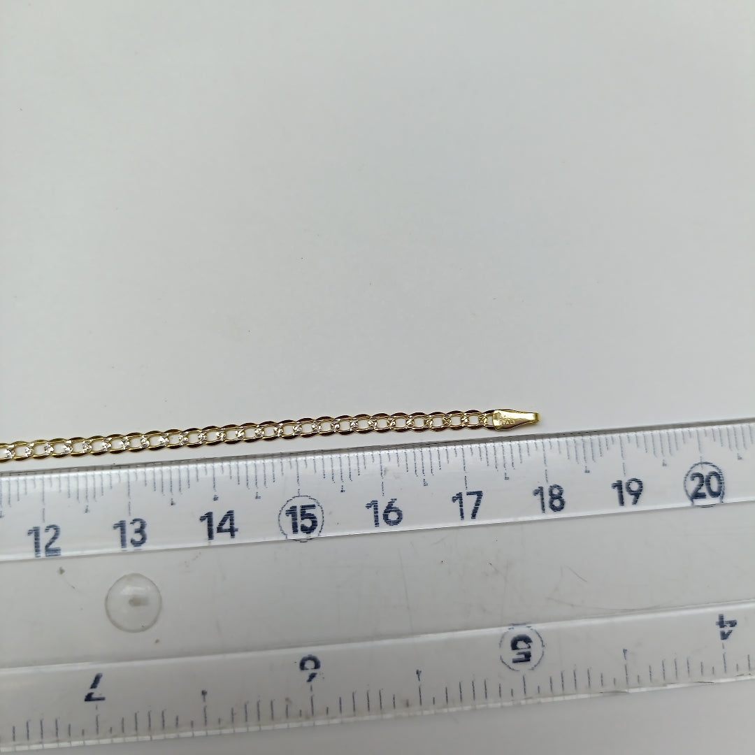 PULSERAS DAMA BARBADA DIAMANTADA ORO 14K 1.5 (NUEVO)