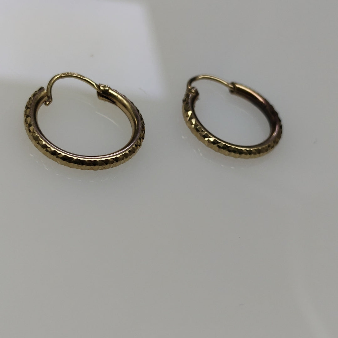 ARRACADAS PAR ORO 10 K 1.3 GRMS (SEMINUEVO)
