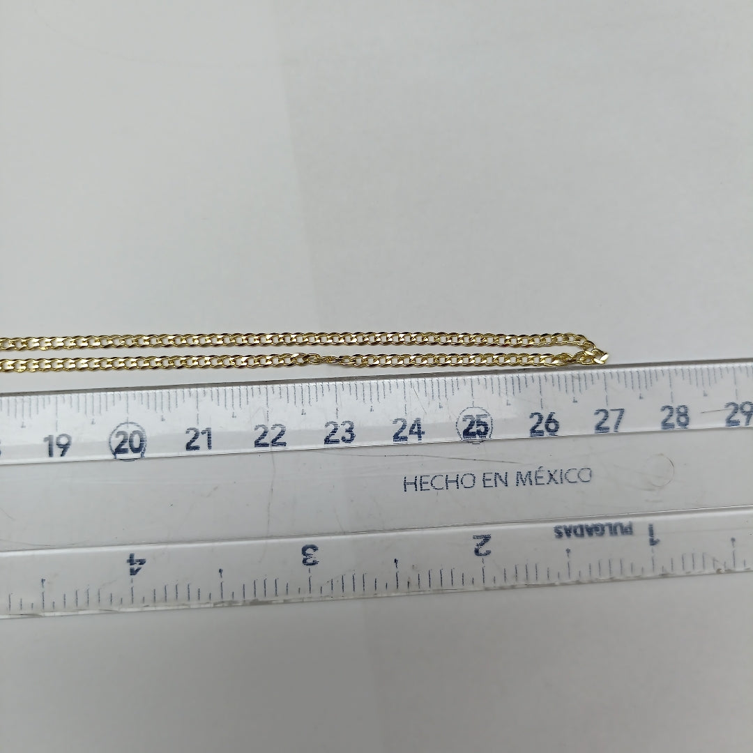 CADENA TEJIDO BARBADA 14K 55CM 4GR BP050 (NUEVO)