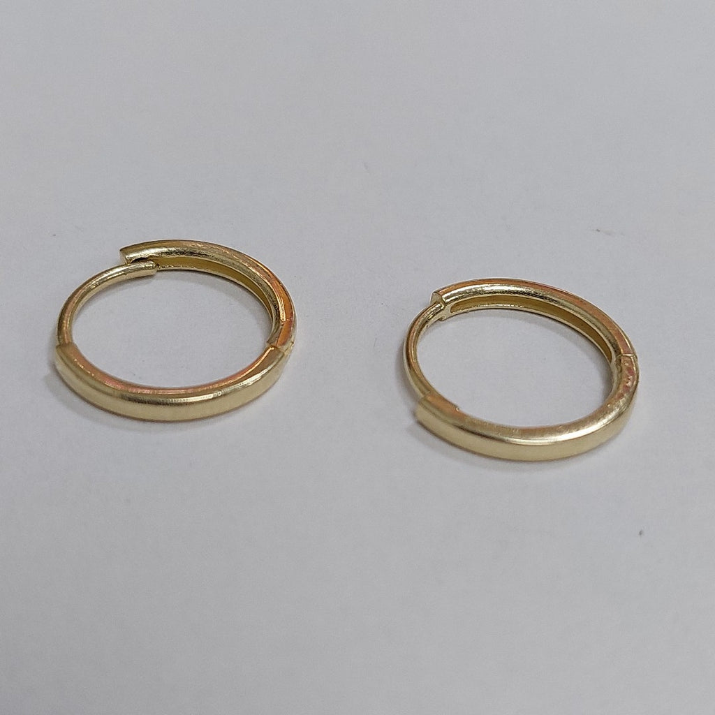 ARETES ARRACADAS LISA CHICA 14K 1.8 GR AC 81 (NUEVO)