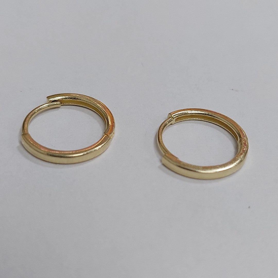 ARETES ARRACADAS LISA CHICA 14K 1.8 GR AC 81 (NUEVO)
