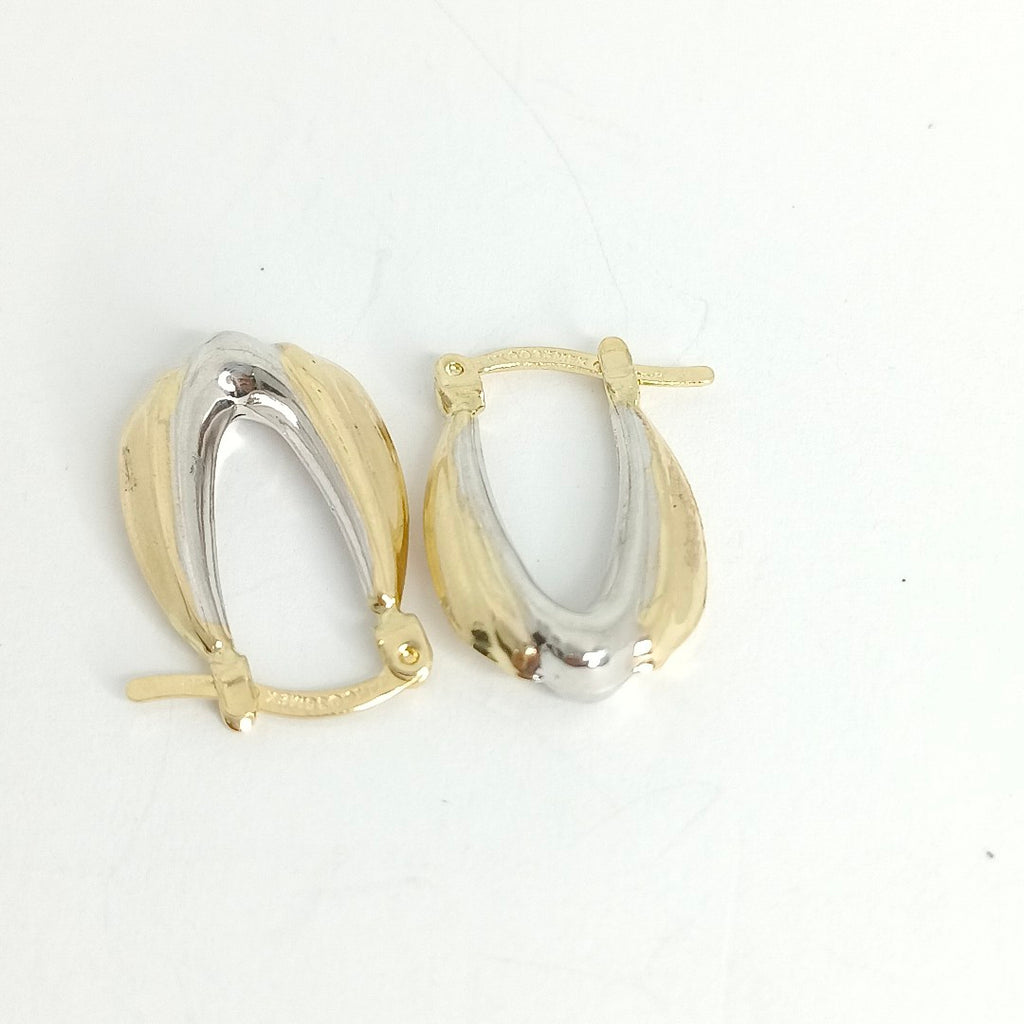 ARETES ARRACADAS COMBINADA 14K 1.7 GR AC 58 (NUEVO)