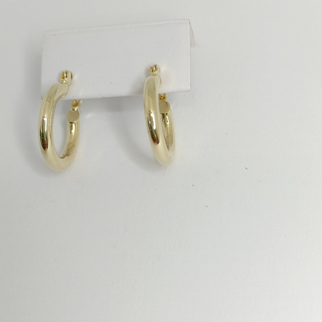 ARETES ARRACADAS LISAS 14K 1.8 GR ET 05 (NUEVO)