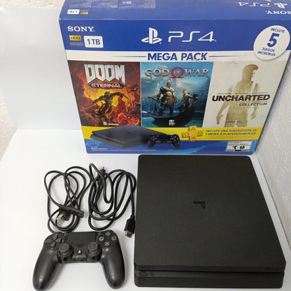 CONSOLA DE VIDEOJUEGO SONY PS4 SLIM 1 TB (SEMINUEVO)