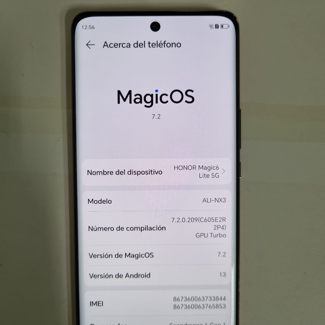 CELULAR HONOR MAGIC6 LITE 5G ALI-NX3 (2023) 256 GB 8 GB RAM (SEMINUEVO)