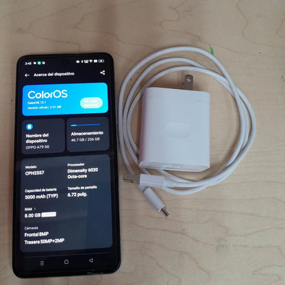 CELULAR OPPO  A79 CPH2557 (2023) 256 GB 8 GB RAM (SEMINUEVO)