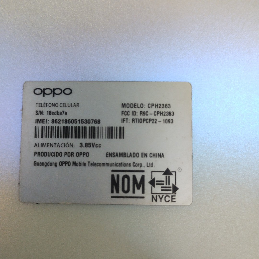CELULAR OPPO  RENO7 CPH2363 (2022) 256 GB 8 GB RAM (SEMINUEVO)