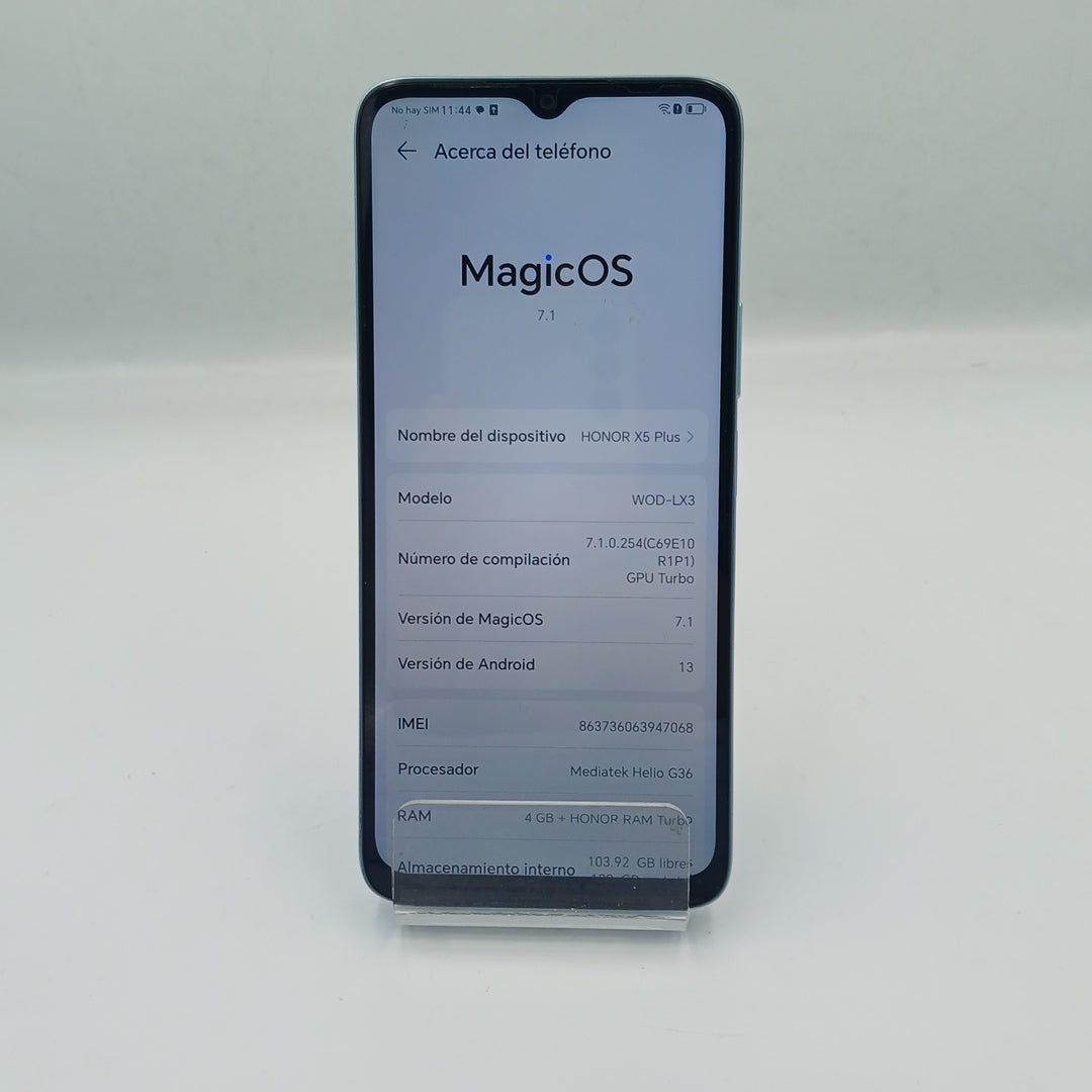 CELULAR HONOR X5 PLUS WOD-LX3 (2023) 128 GB 4 GB RAM (SEMINUEVO)
