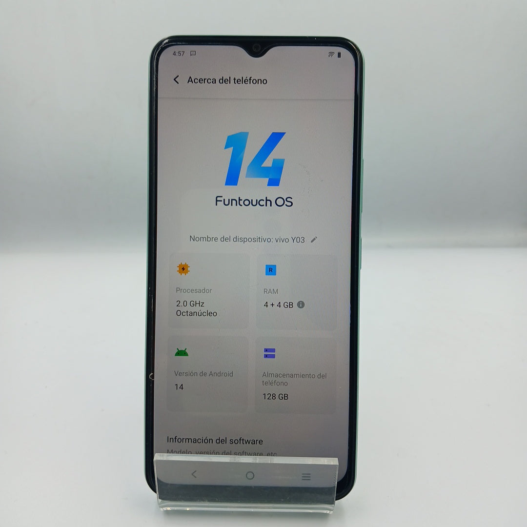 CELULAR VIVO Y03 V2332 (2024) 128 GB 4 GB RAM (SEMINUEVO)