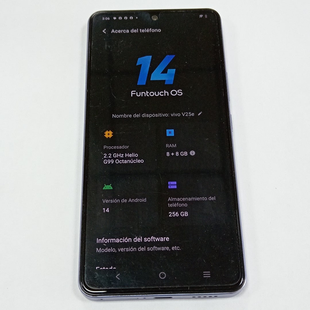 CELULAR VIVO V25E V2242 (2022) 256 GB 8 GB RAM (SEMINUEVO)