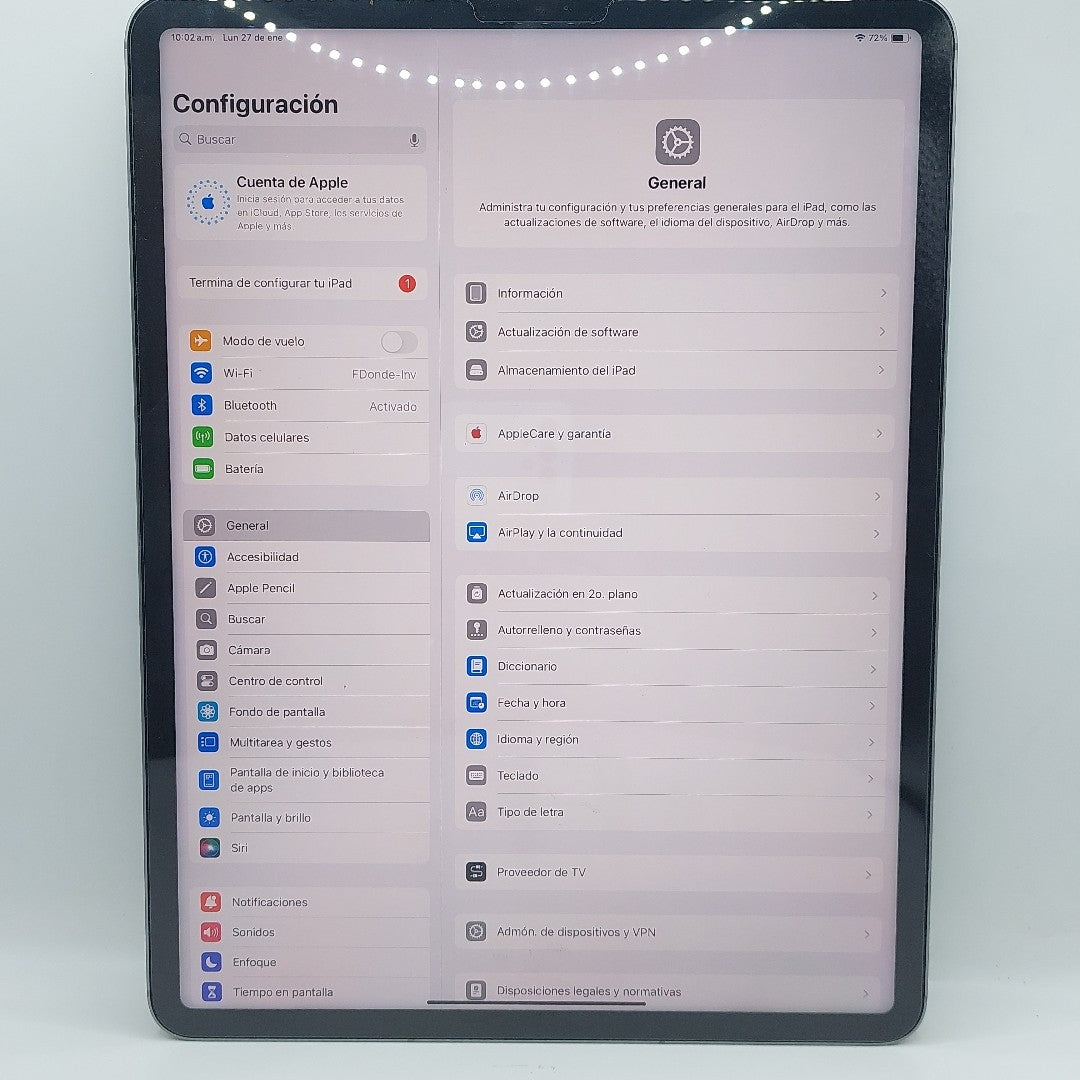 TABLETA APPLE IPAD PRO 6 12.9" A2764 128 GB 8 GB RAM (SEMINUEVO)