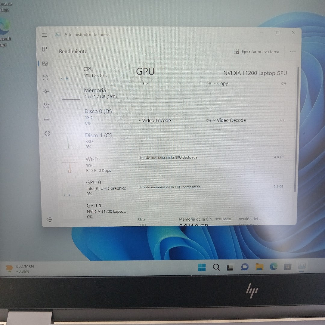 LAPTOP HP ZBOOK FURY 15 G8 (2022) 512 GB SSD 16 GB RAM (SEMINUEVO)