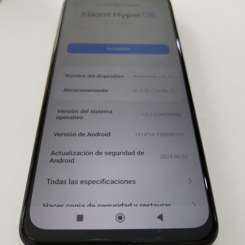 CELULAR XIAOMI REDMI NOTE 12S 2303ERA42L (2023) 256 GB 8 GB RAM