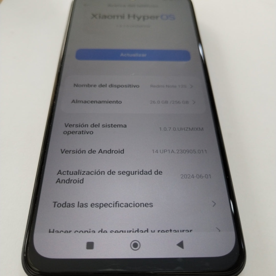 CELULAR XIAOMI REDMI NOTE 12S 2303ERA42L (2023) 256 GB 8 GB RAM