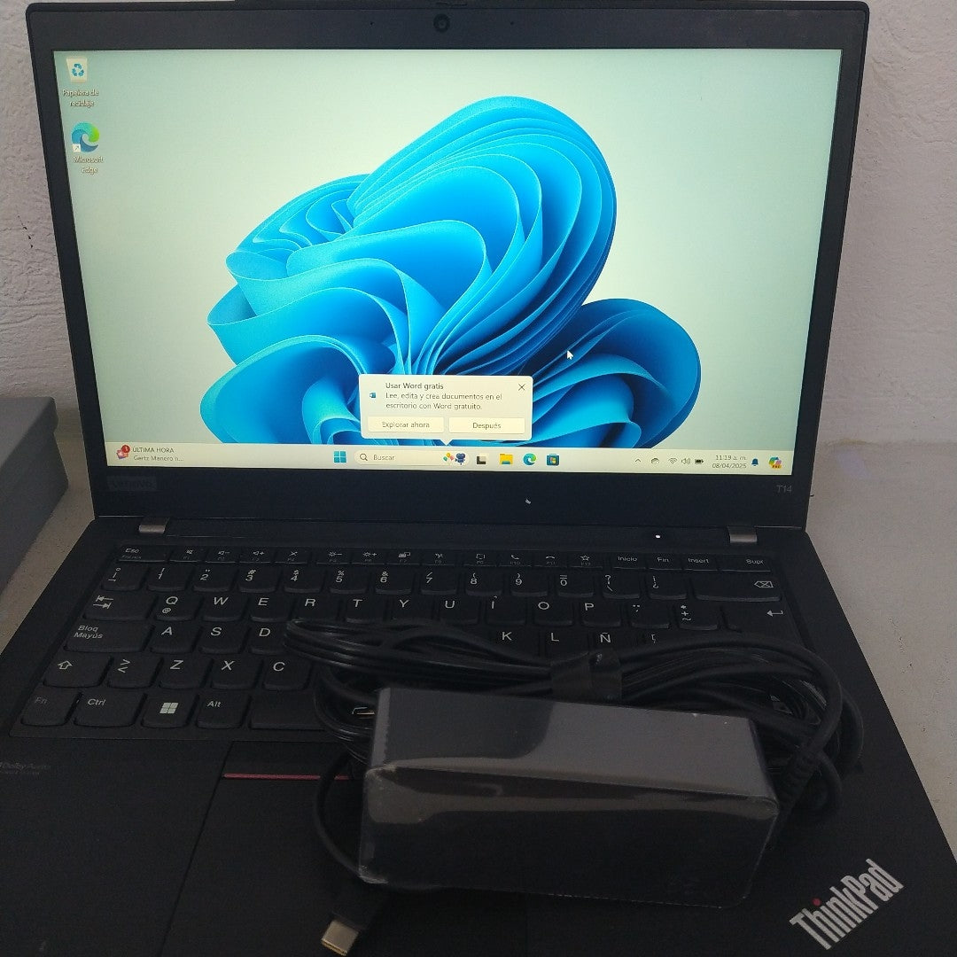 LAPTOP LENOVO THINKPAD T14 GEN 2 (2022) 512 GB SSD 16 GB RAM (SEMINUEVO)