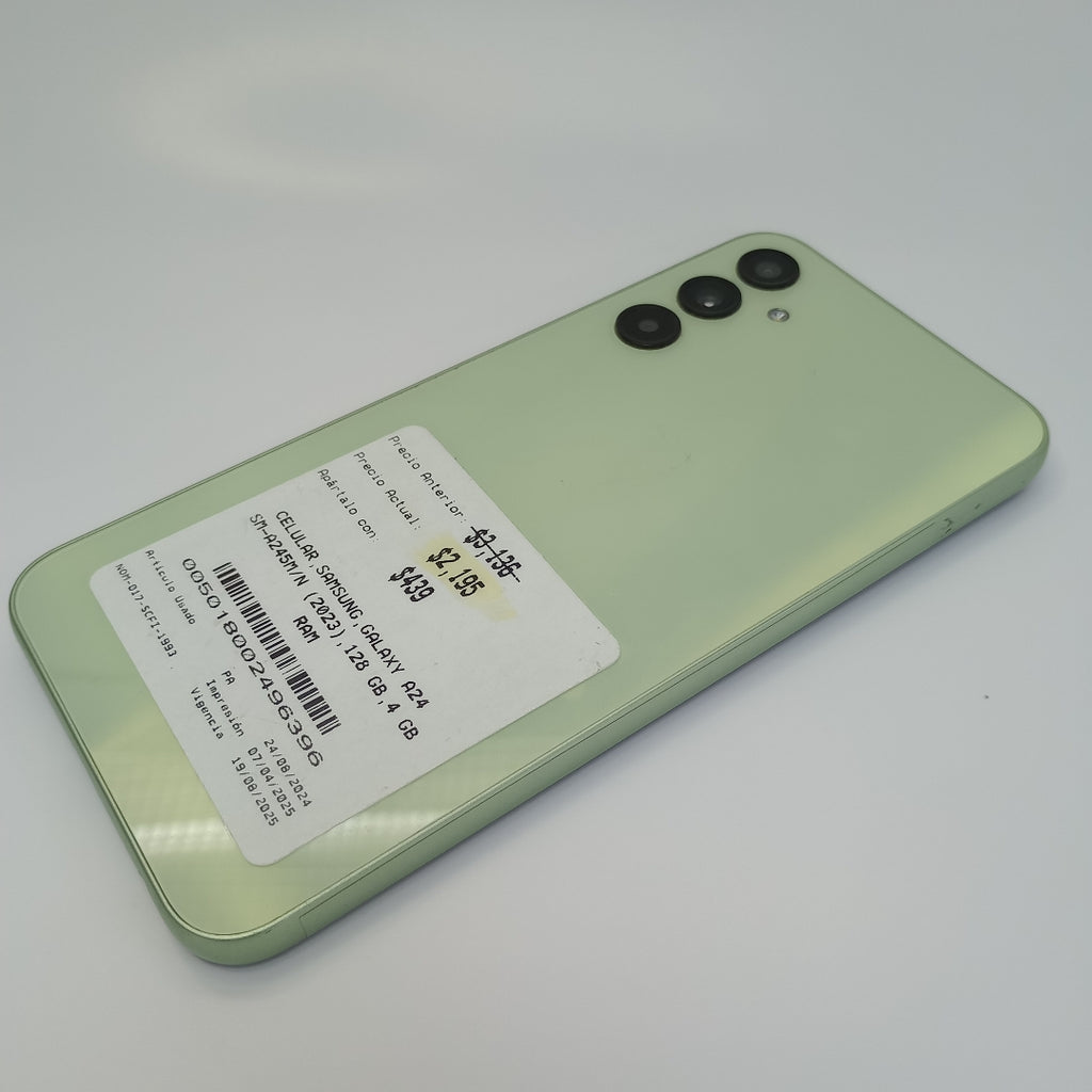 CELULAR SAMSUNG GALAXY A24 SM-A245M/N (2023) 128 GB 4 GB RAM (SEMINUEVO)