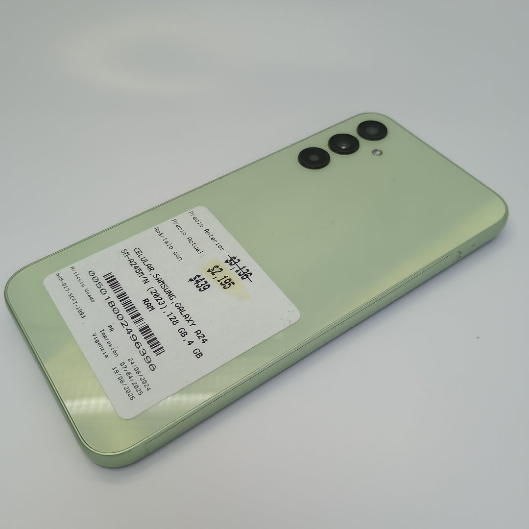 CELULAR SAMSUNG GALAXY A24 SM-A245M/N (2023) 128 GB 4 GB RAM (SEMINUEVO)
