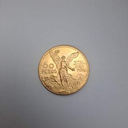 K1 41,60 GRMS - DTO. 0,00 GRMS - 21 K - AVALÚO 79372,80 * IDENTIFICACIÓN  MONEDA NOMINATIVA * MONEDAS PESOS  50 PESOS (SEMINUEVO)