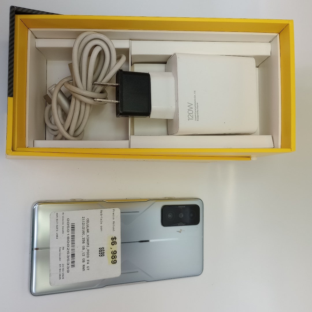 CELULAR XIAOMI POCO F4 GT 21121210G 256 GB 12 GB RAM (SEMINUEVO)
