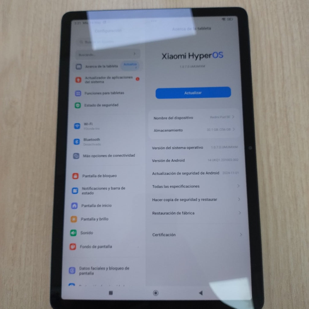 TABLETA XIAOMI REDMI PAD SE 23073RPBFL (2023) 256 GB 8 GB RAM (SEMINUEVO)