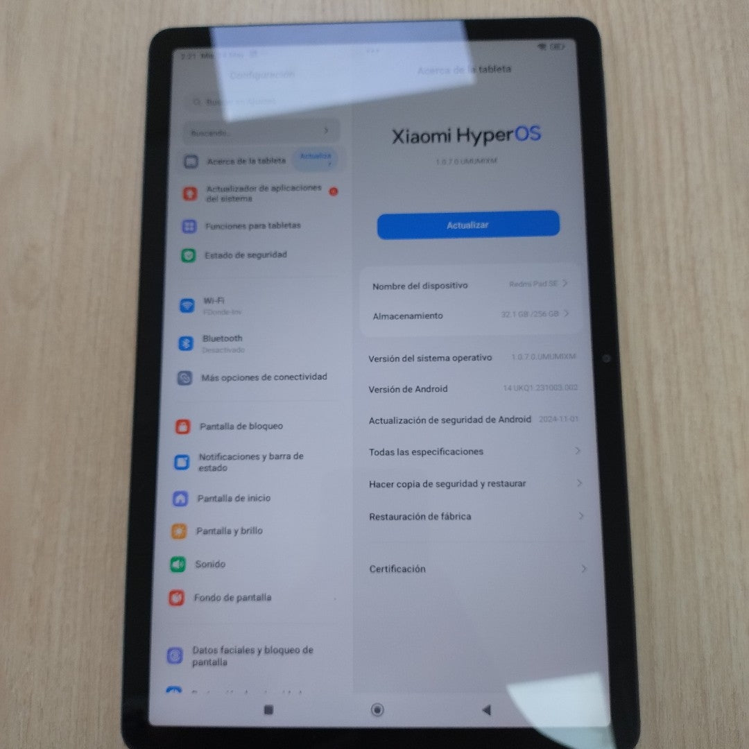 TABLETA XIAOMI REDMI PAD SE 23073RPBFL (2023) 256 GB 8 GB RAM (SEMINUEVO)